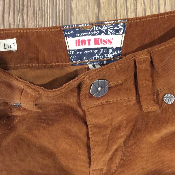 HOT KISS Cognac Skinny Lily Cords - Picture 2 of 4